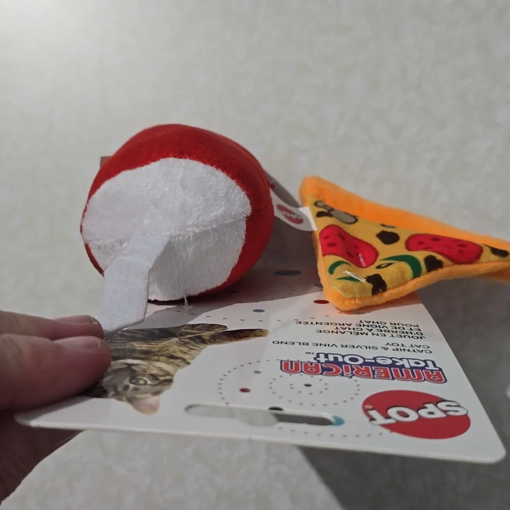 Cat Toys American Take-Out Spot Brand‎ Pizza And Drink NWT